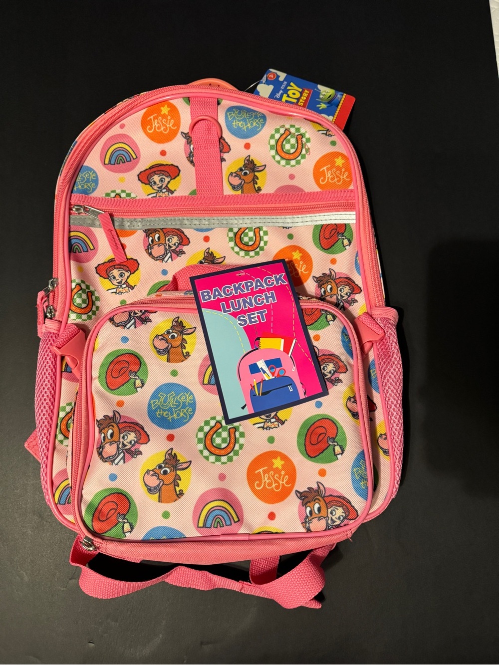 Bioworld Pink Disney Jessie Kids Backpack and Lunch Set